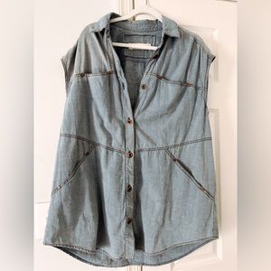 Free People WE THE FREE Denim mini dress